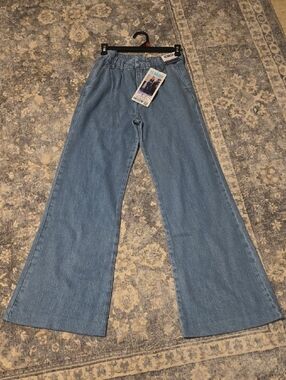 Rewash Light Blue Wide-Leg Women's Jeans